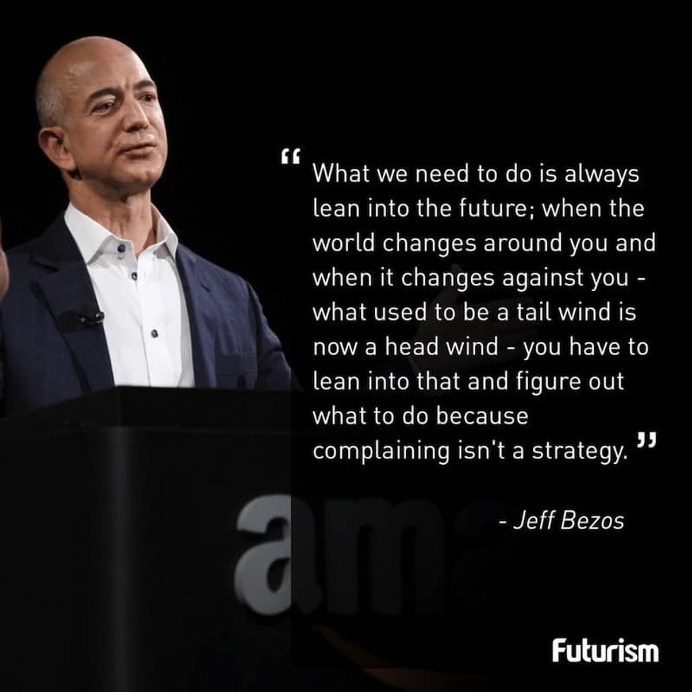 Jeff Bezos quote attractions uncertainty futureproofing