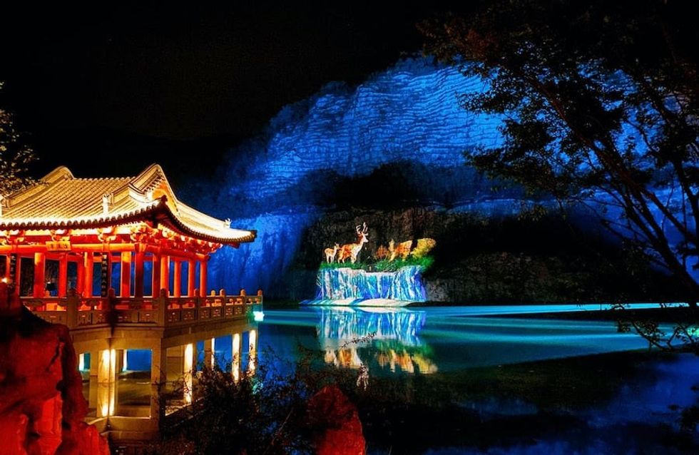 Jiangsu Expo Park with projections Christie laser projectors