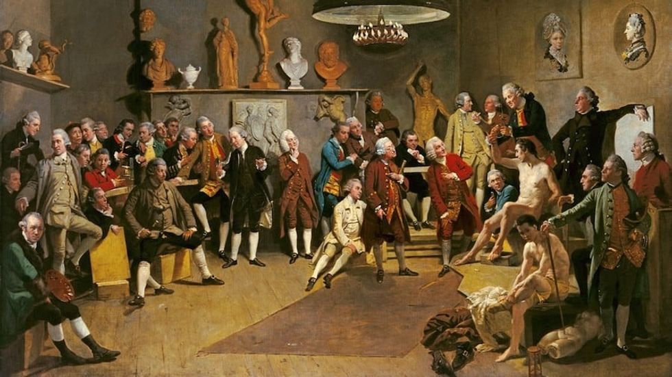 johann zoffany the academicians of the royal academy 1771 Axel Rüger