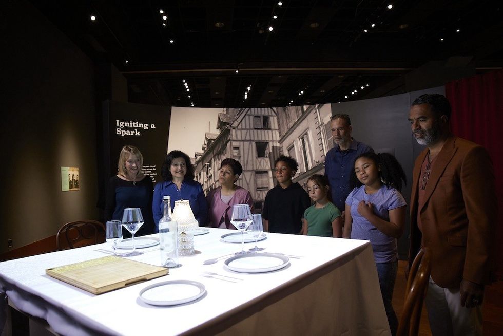 Julia Child Exhibit Dining table
