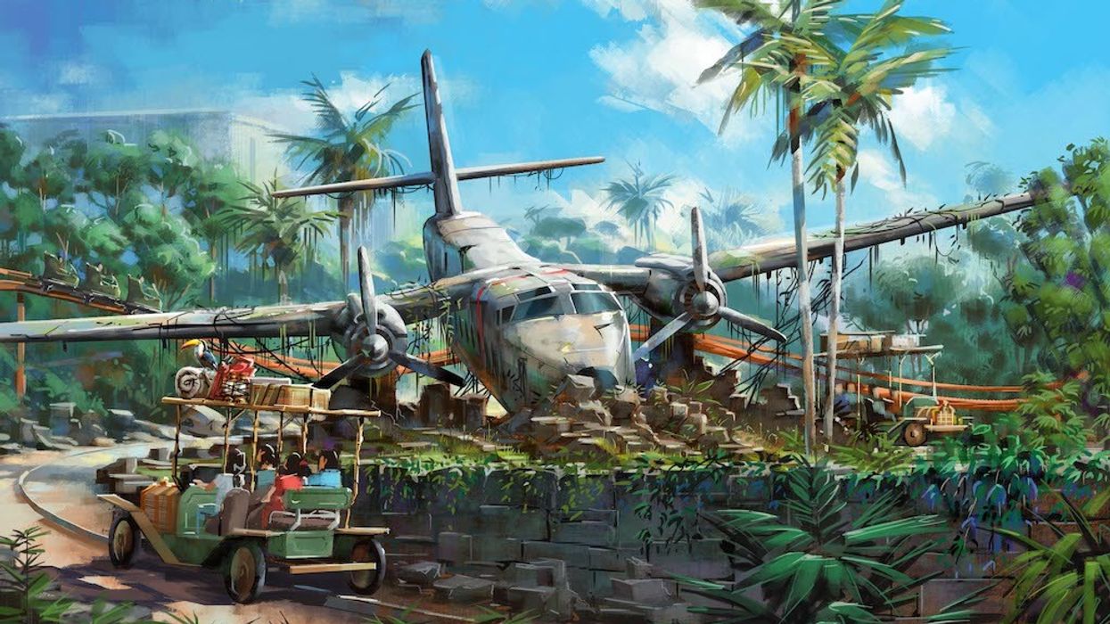 Jungle Rush coaster Dreamworld concept art Pico Play new themed attractions 2024