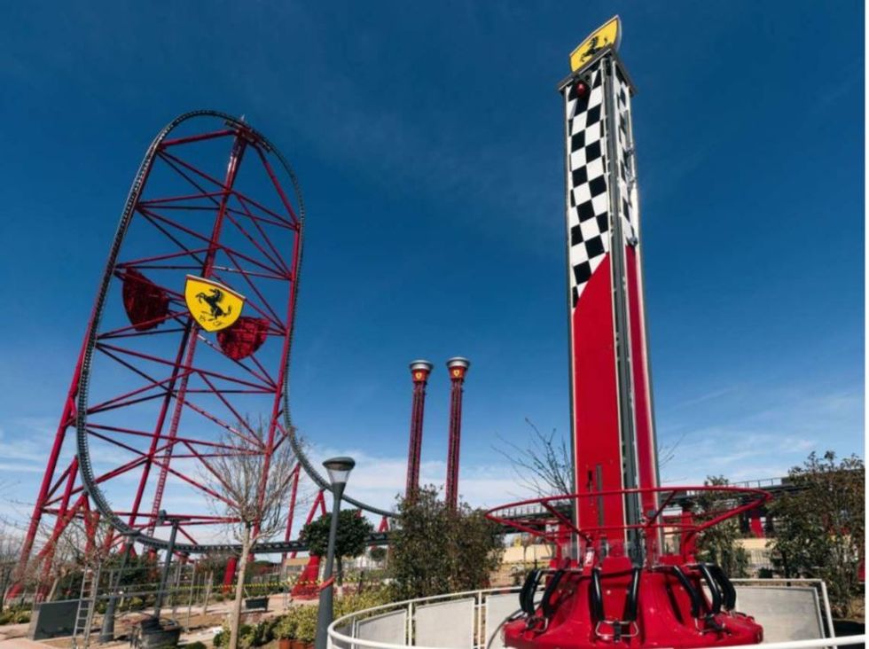 Junior Red Force roller coaster at Ferrari Land Kids' Area