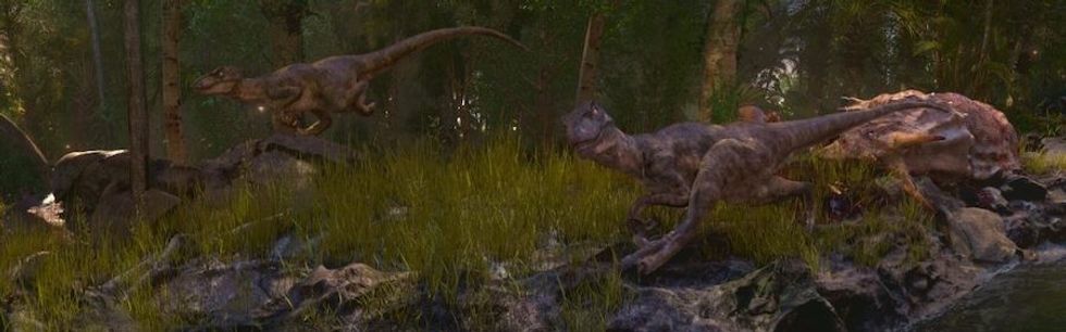 Jurassic-Island-Dinosaurs Falcons Creative animation themed entertainment