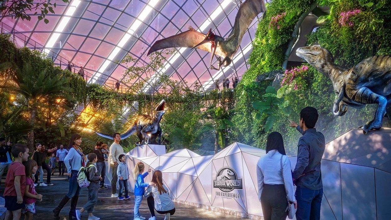 Jurassic World The Experience at Cloud Forest, Gardens by the Bay Aviary Attack