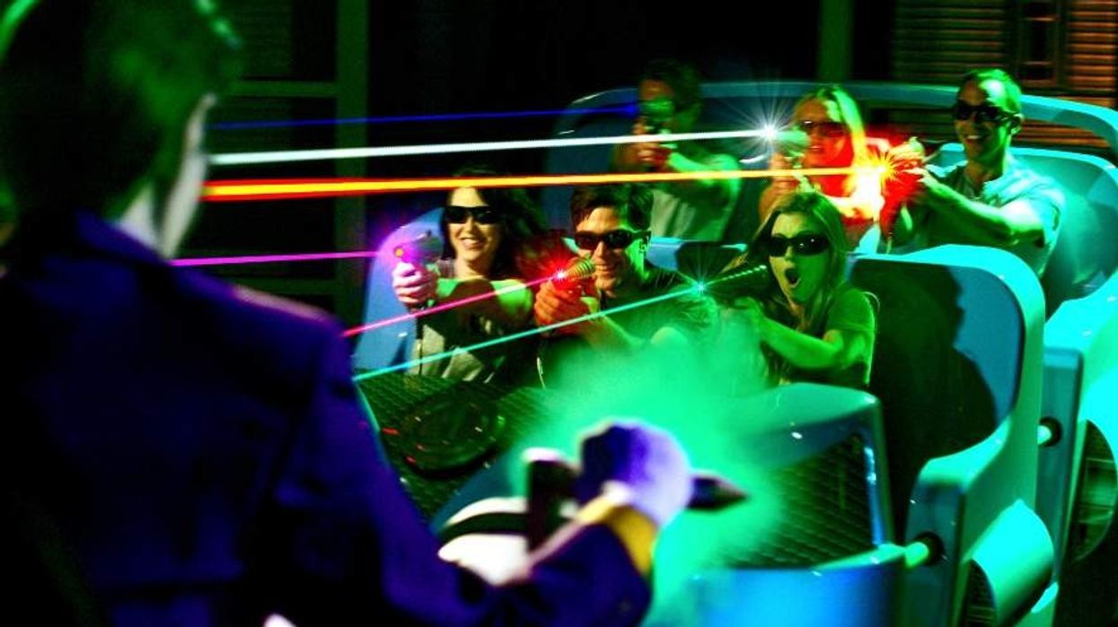 justice League ride Six Flags Magic Mountain Sally Corp voted Best Clone of a Theme Park attraction by usa today