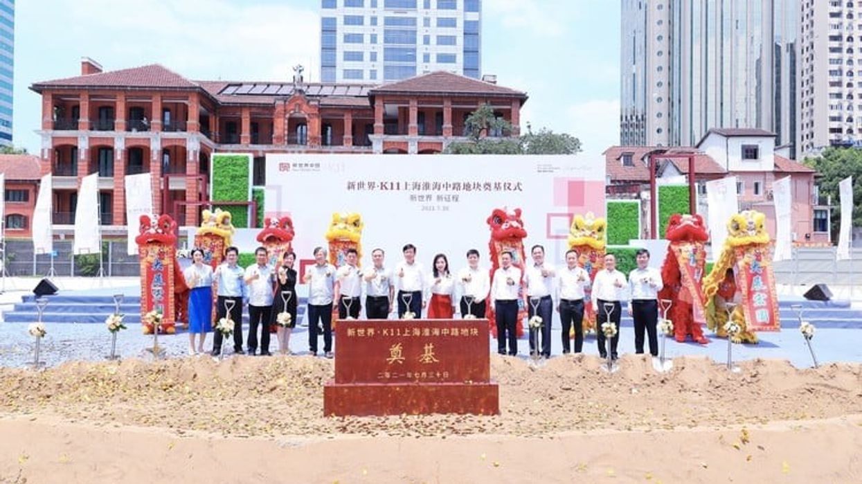 k11 Shanghai new world development ground breaking ceremony retailtainment