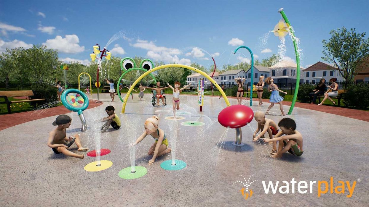 Kaleidoscope Collection splash pad elements- Waterplay solutions