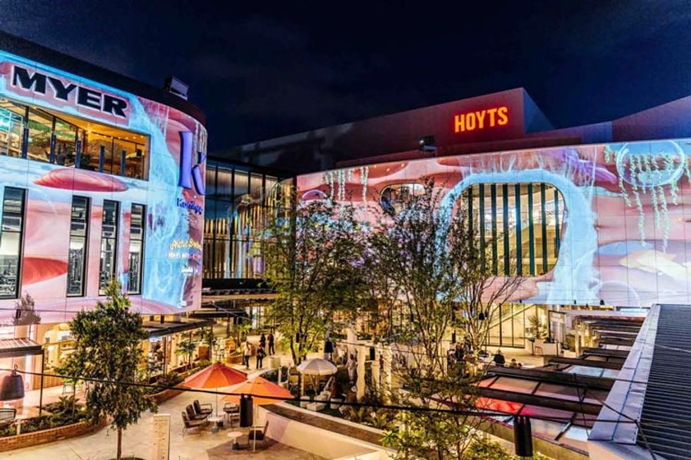 Karrinyup Shopping Centre projection entertainment