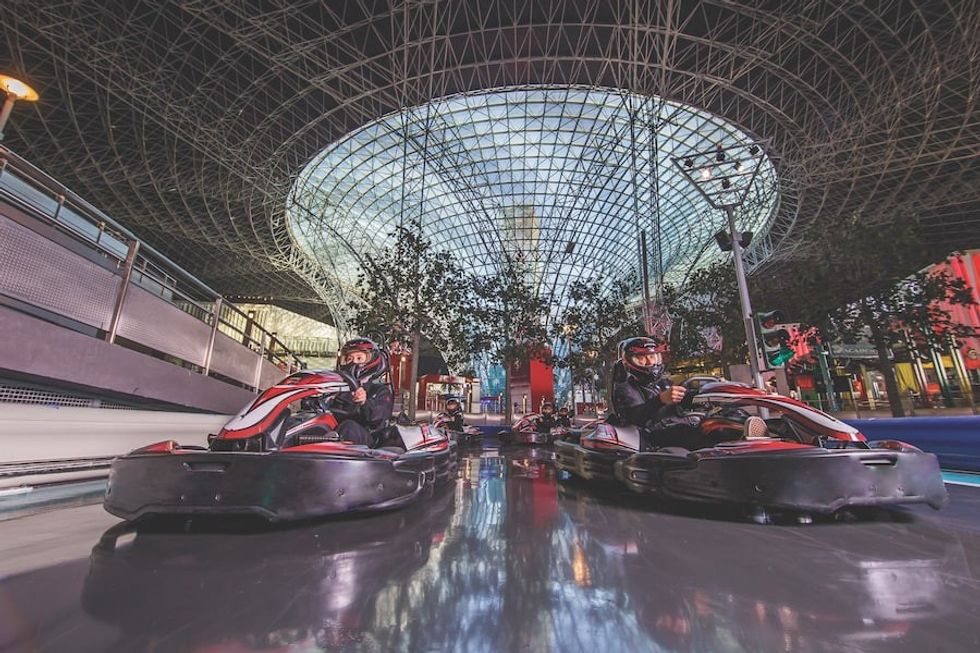 karting at Ferrari World Abu Dhabi