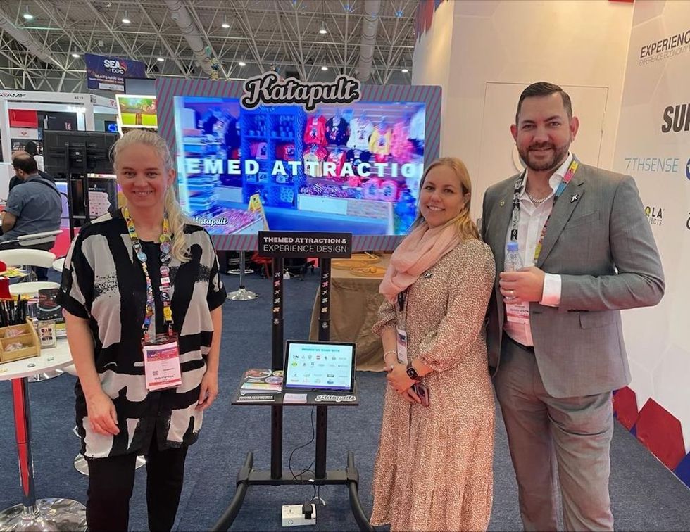 Katapult team at trade show