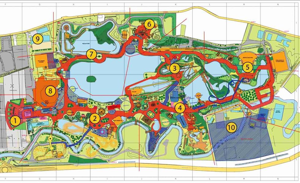 KCC entertainment design World of Walibi at walibi belgium theme park