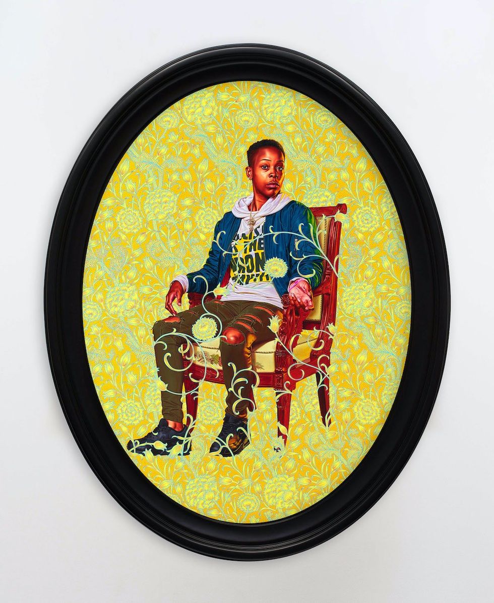 Kehinde Wiley, Portrait of Melissa Thompson, 2020
