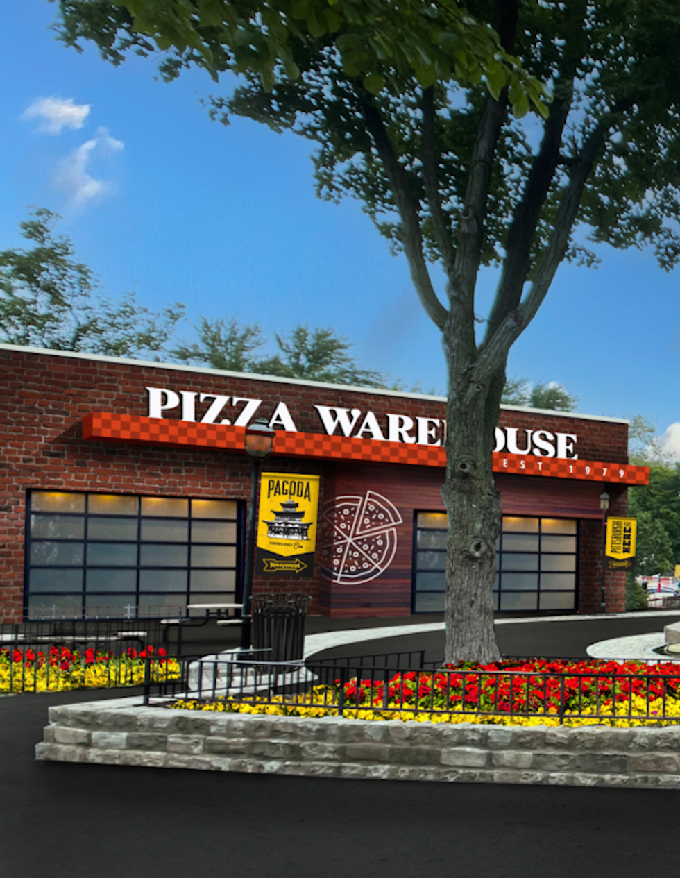 Kennywood Pizza Warhouse rendering Palace Entertainment