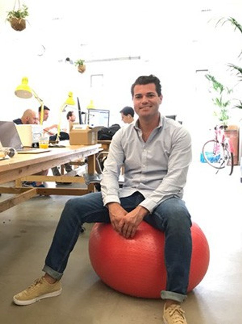 Kevin Westermeijer convious CEO on bouncy hopper