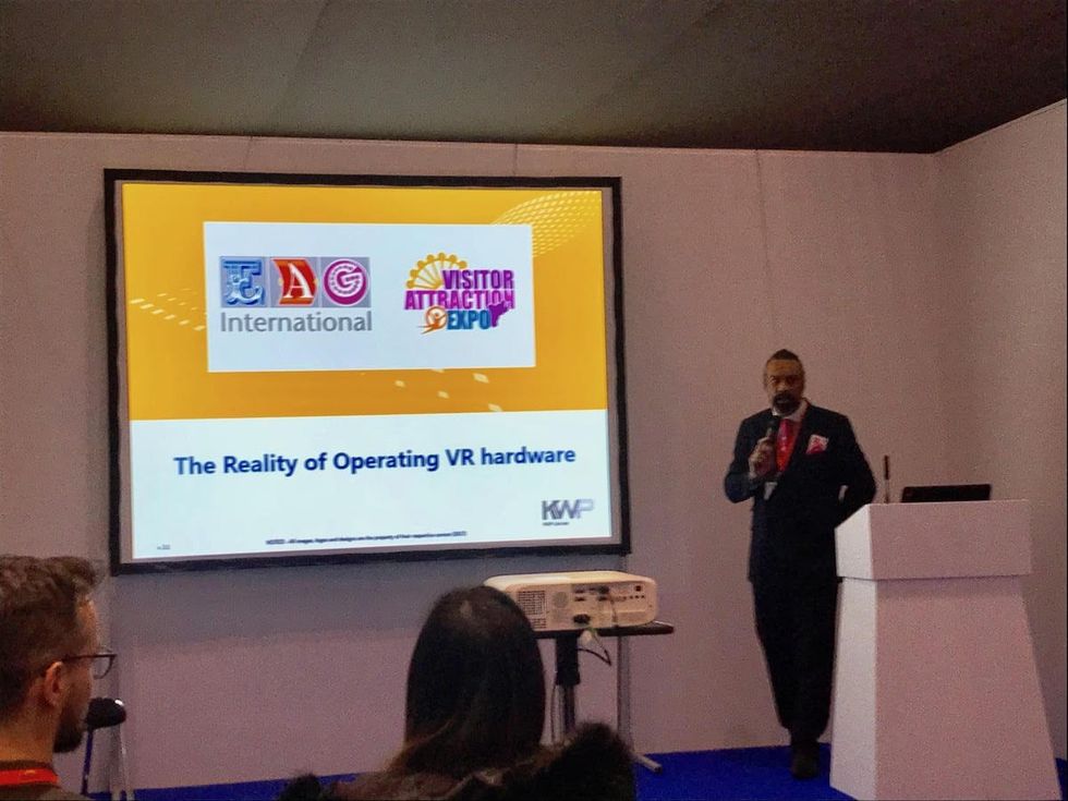 Kevin Williams at VR seminar EAG/VAE show 2018