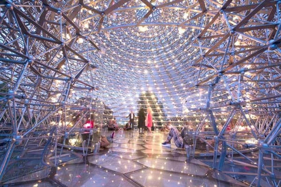 kew gardens winter lights greenhouse glasshouse