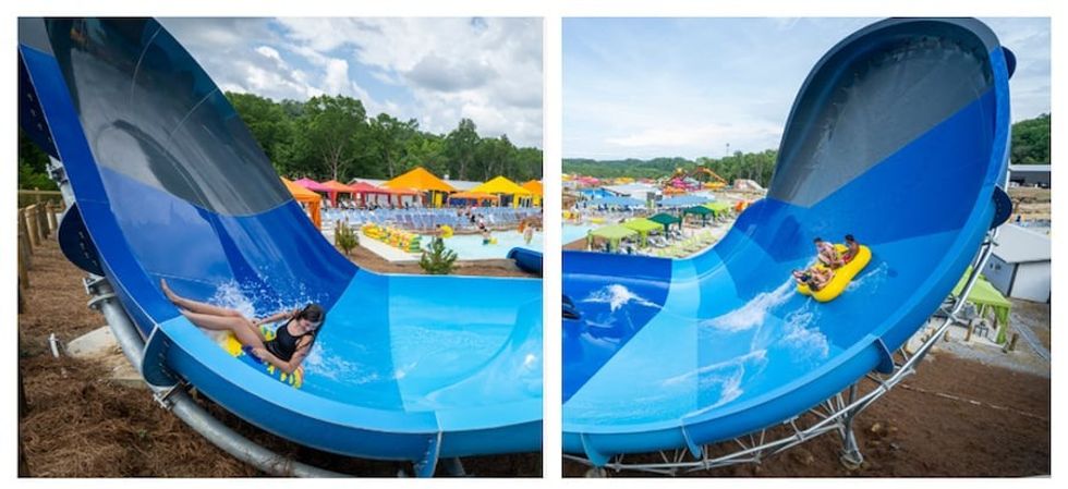 Kids and adults rides at Soaky Mountain