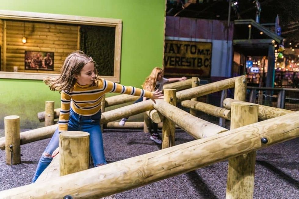 kids at Bear Grylls Adventure