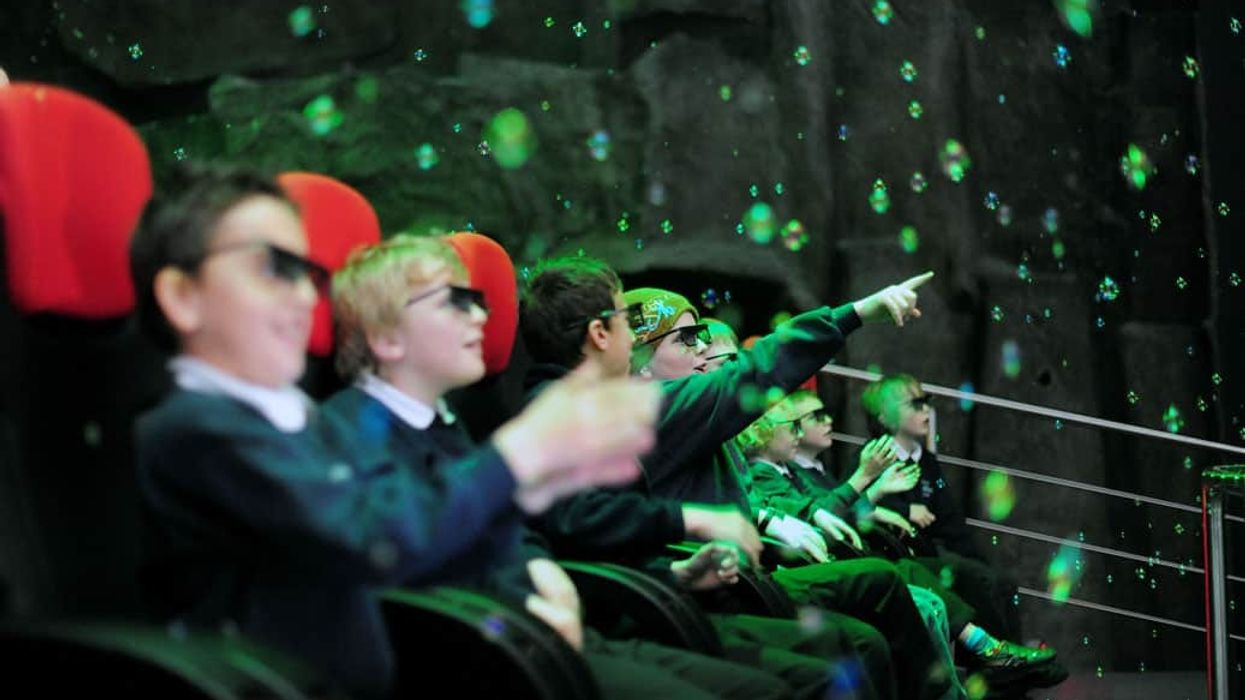 Kids in Simworx 4D Cinema