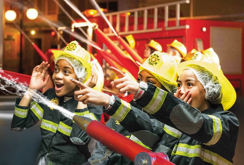 KidZania London fire