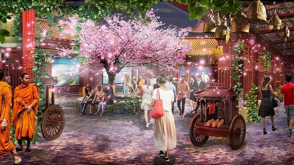 Kind Heaven, an 360-degree immersive experience, has been proposed for The LINQ Hotel & Casino. Concept art provided by Immersive Artistry.