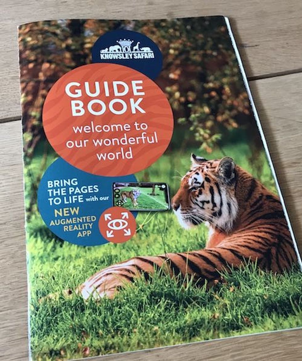 knowsley safari guidebook with AR Safari