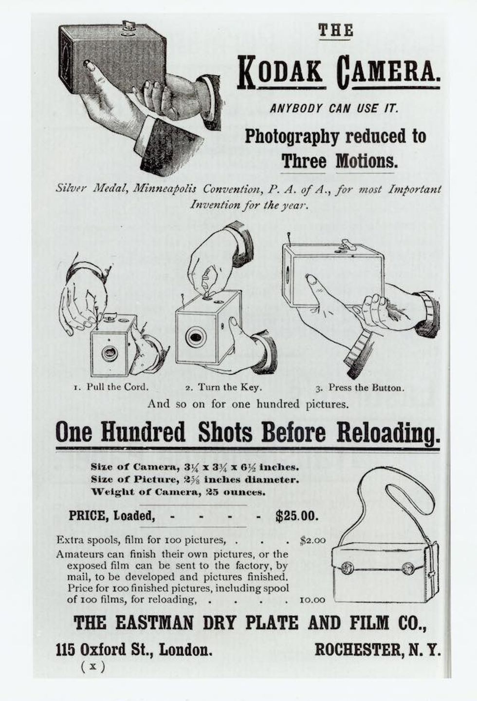kodak camera early advertisement