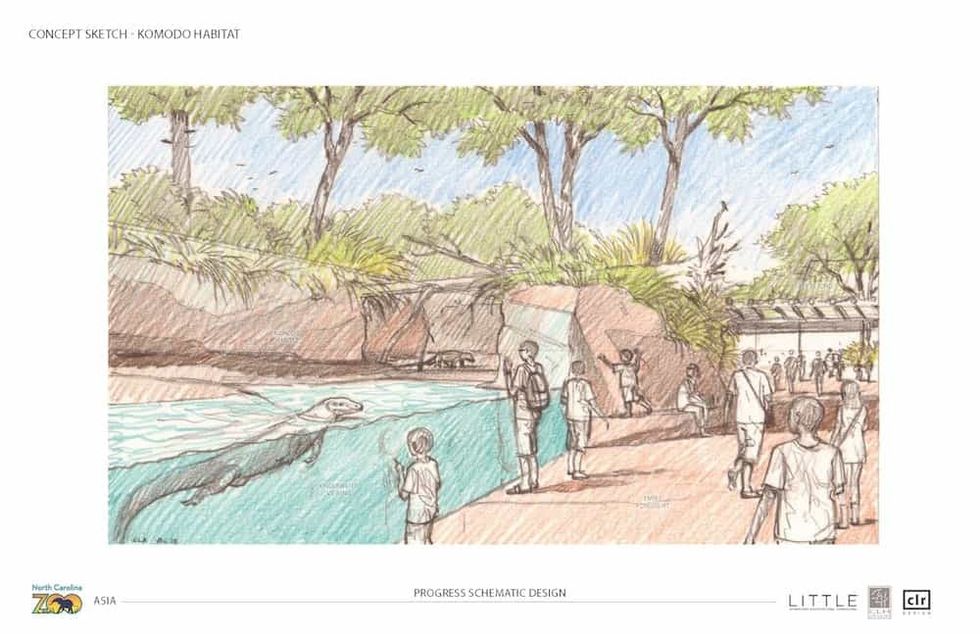 komodo dragon concept art asia north carolina zoo