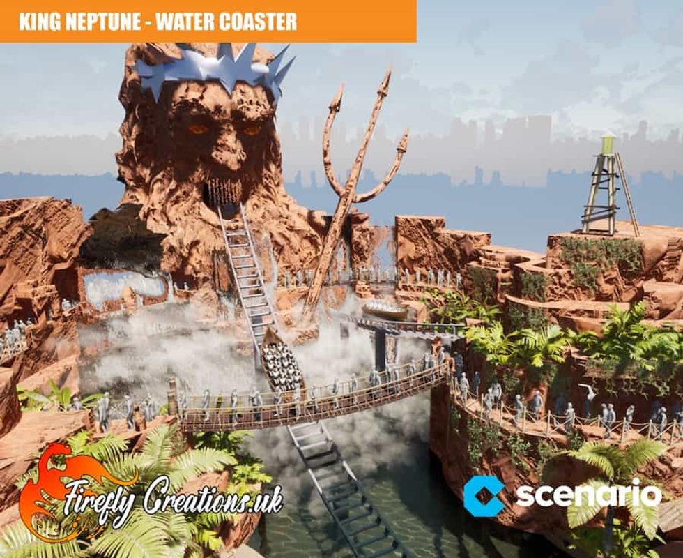 KRAKEN COVE_Neptune water coaster