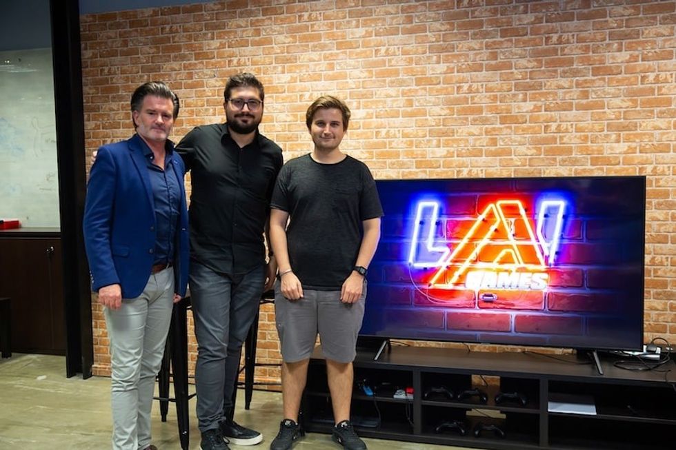 LAI-Games-recruitment-event-Timezone’s-Jason-Bogie-LAI-Games-VP-of-RD-Shannon-Perell-and-Lead-Game-Developer-Liam-Cary