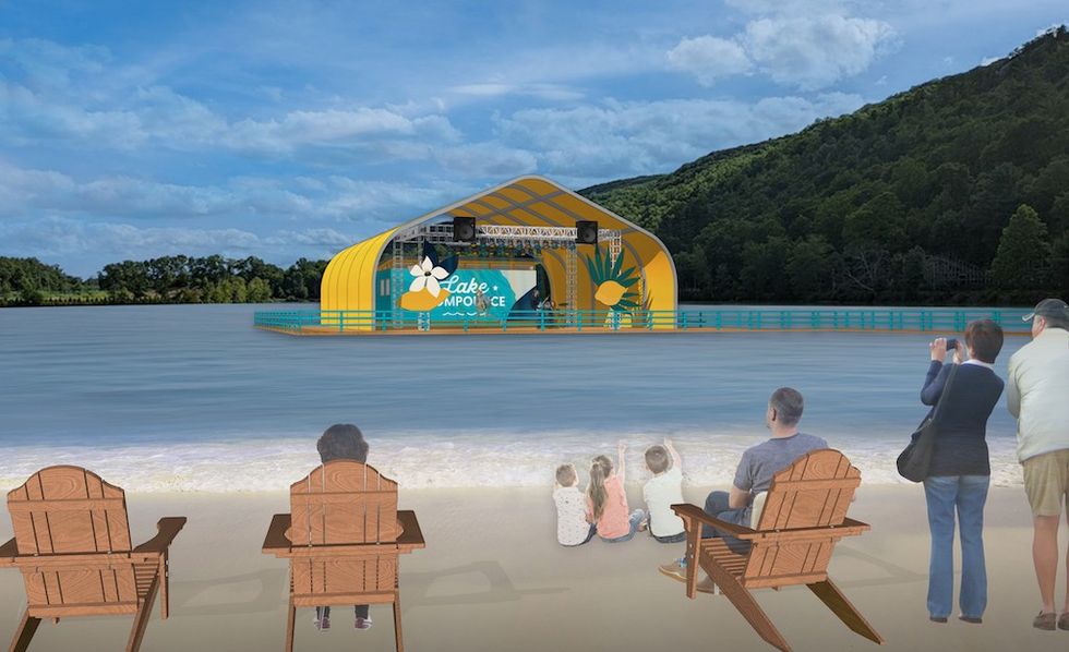 Lake Compounce Floating Stage Palace Entertainment