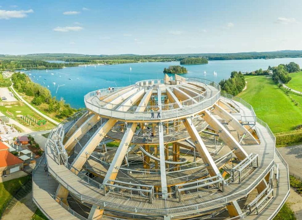 Lake Steinberg wooden adventure ball