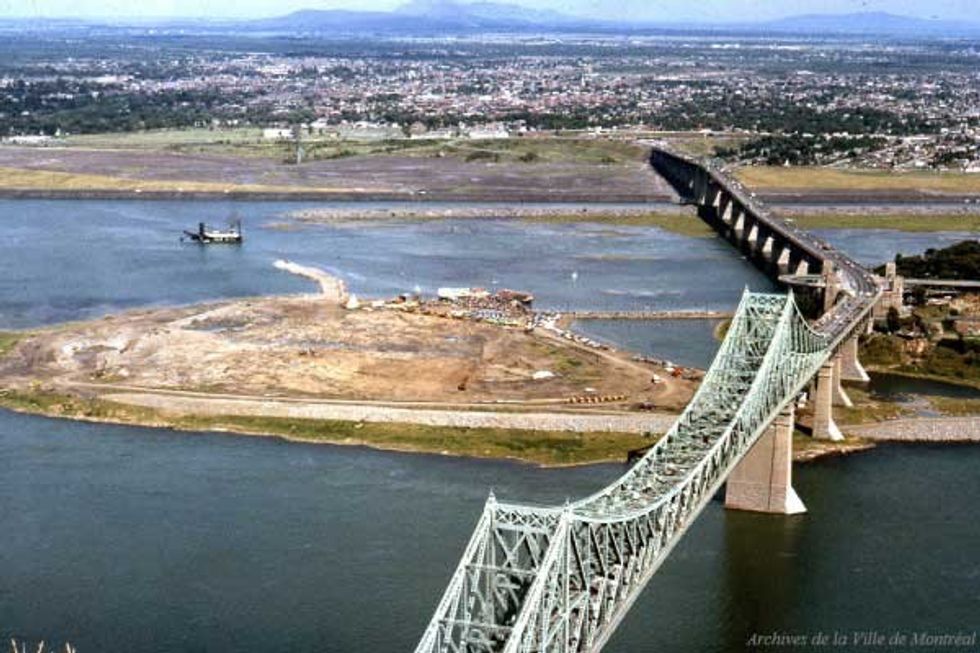 landfil nearing completion la ronde six flags Expo 67