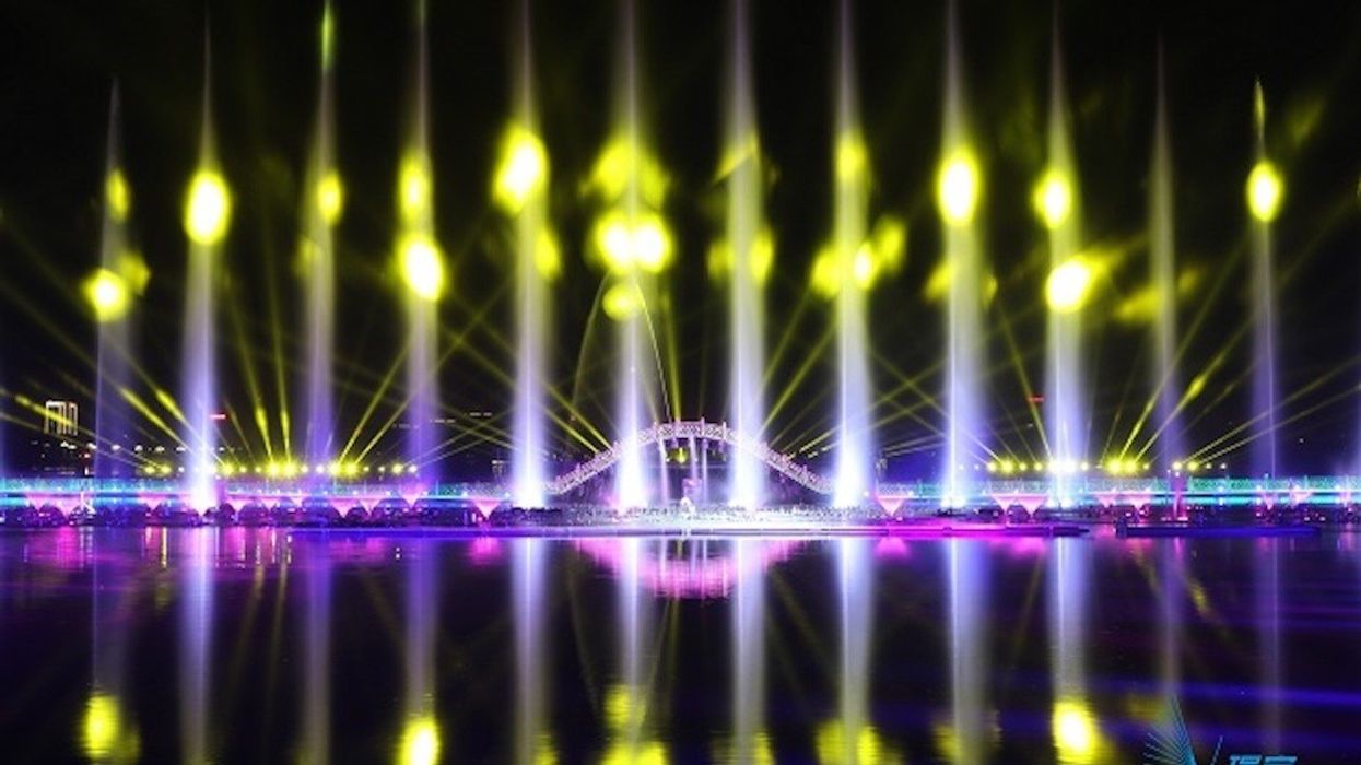 Lasereffects Water show china