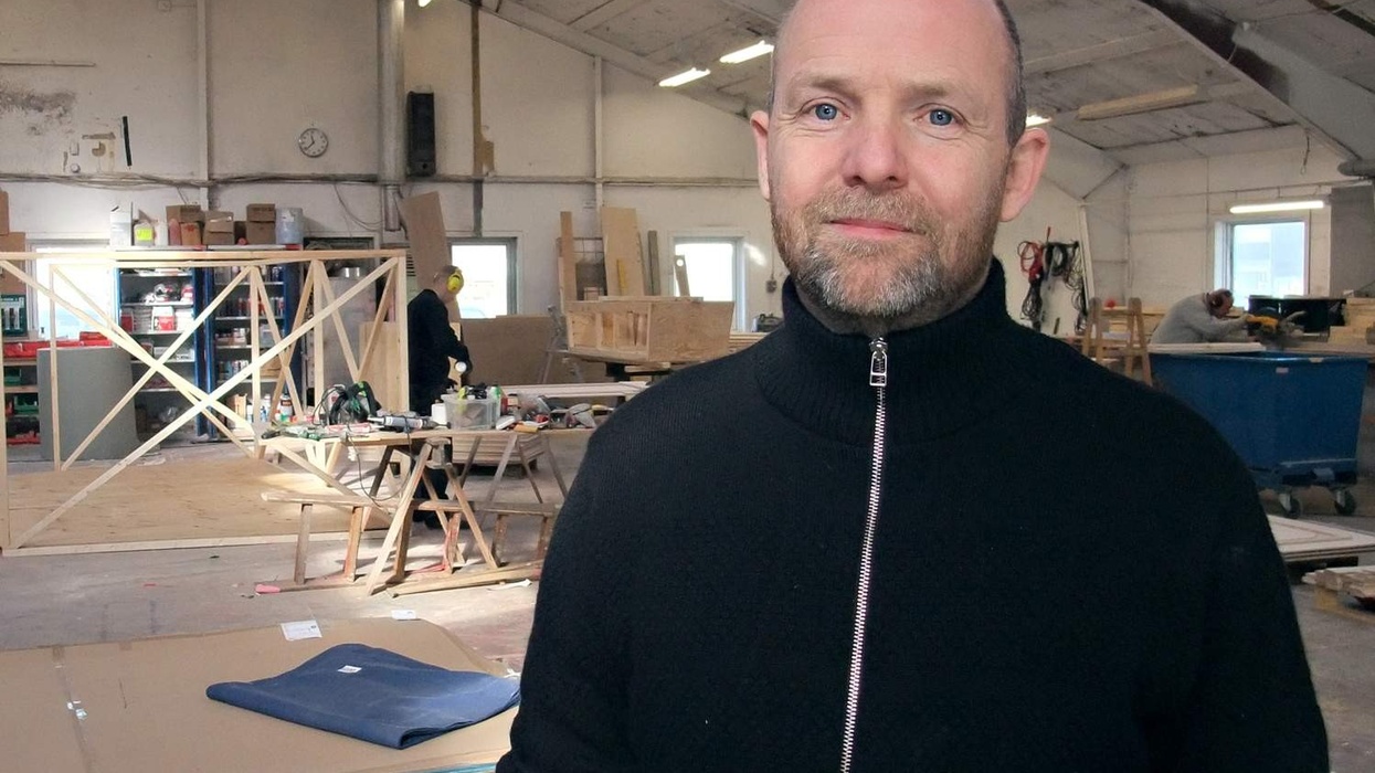 lasse jorgensen in production workshop at tema design by mk illumination