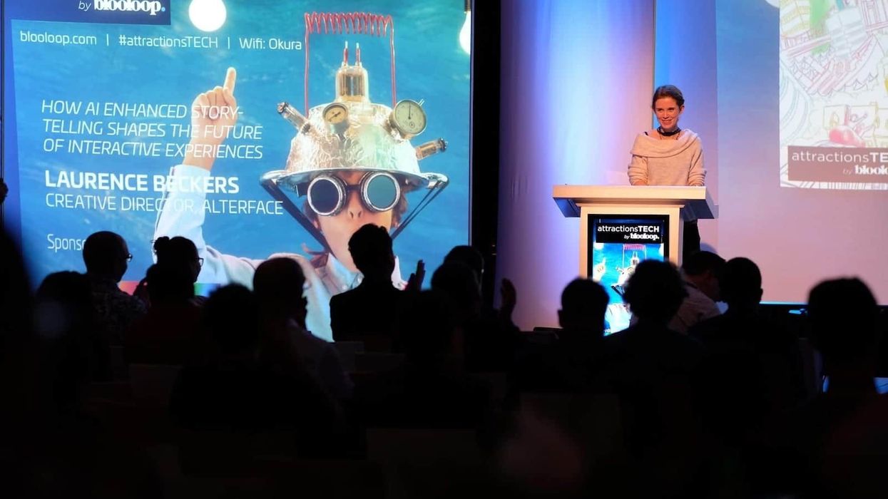 laurence beckers alterface speaks at attractionsTECH conference ise 2019