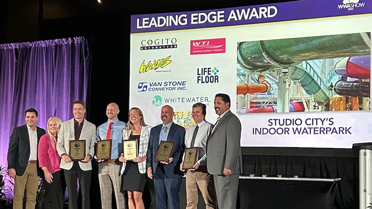 Leading Edge Award stage recipients Studio City Water Park Indoor