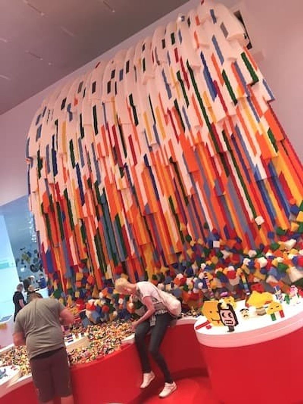 Lego-House_Red Zone waterfall