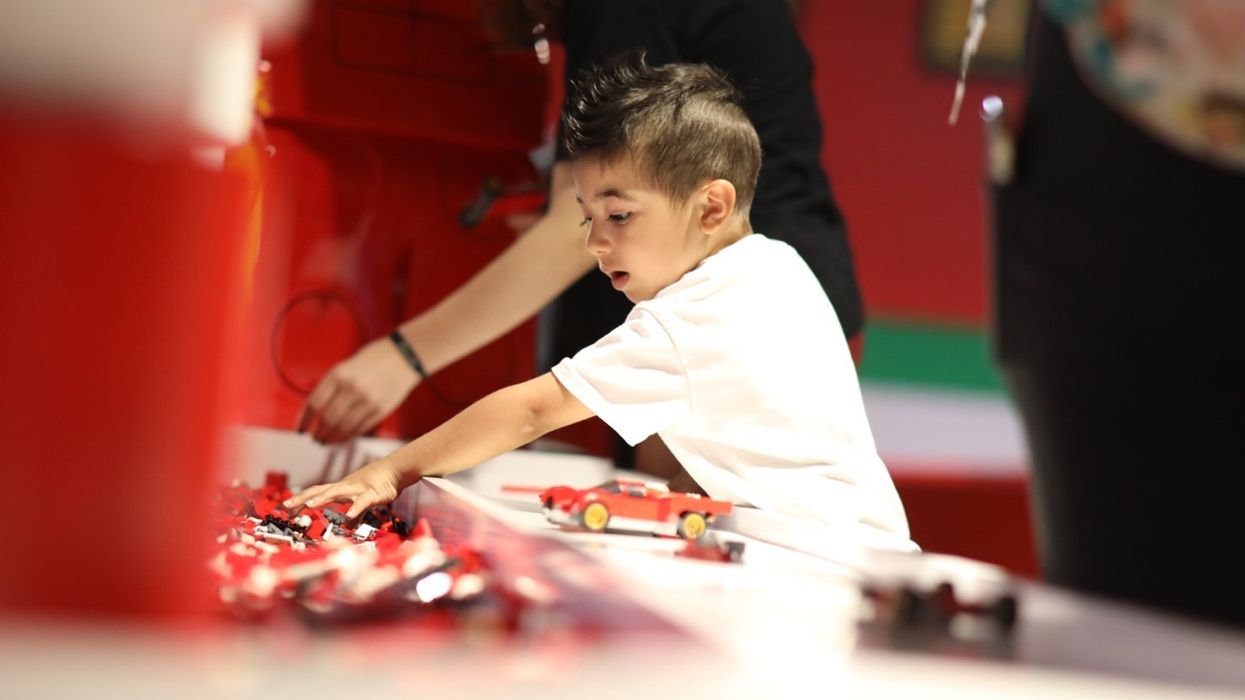 legoland ferrari build and race
