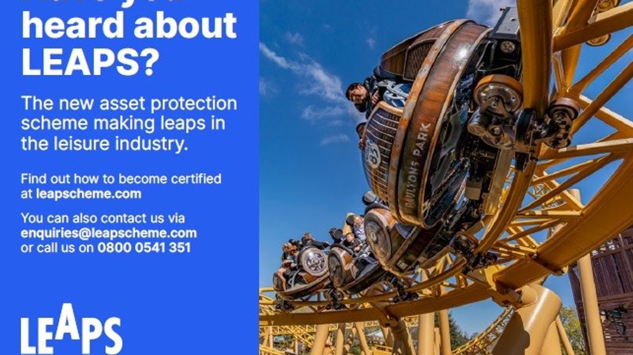 Leisure Equipment and Asset Protection Scheme entered into the blooloop Innovation Awards 2022