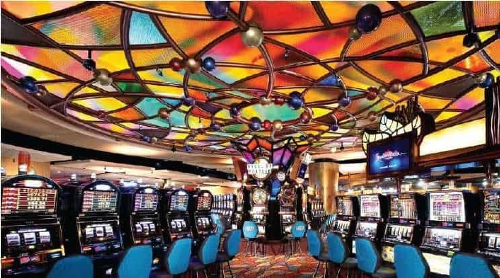 Lexington Harrah's Cherokee Casino Stained glass ceiling