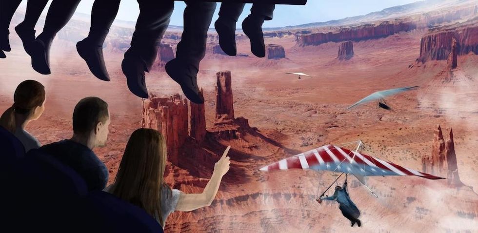 Libertyland - Flying Theater POV