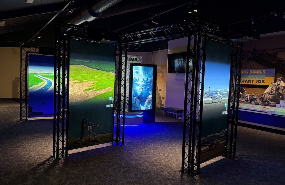 LiDAR display DWR visitor centre