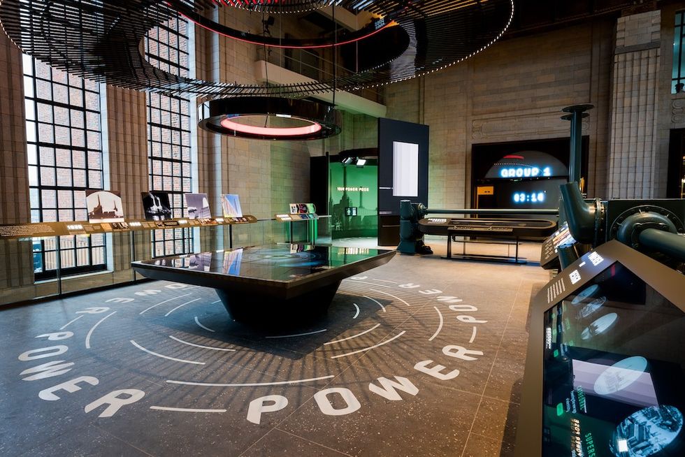 Lift 109 at Battersea Power Station Exhibition Space