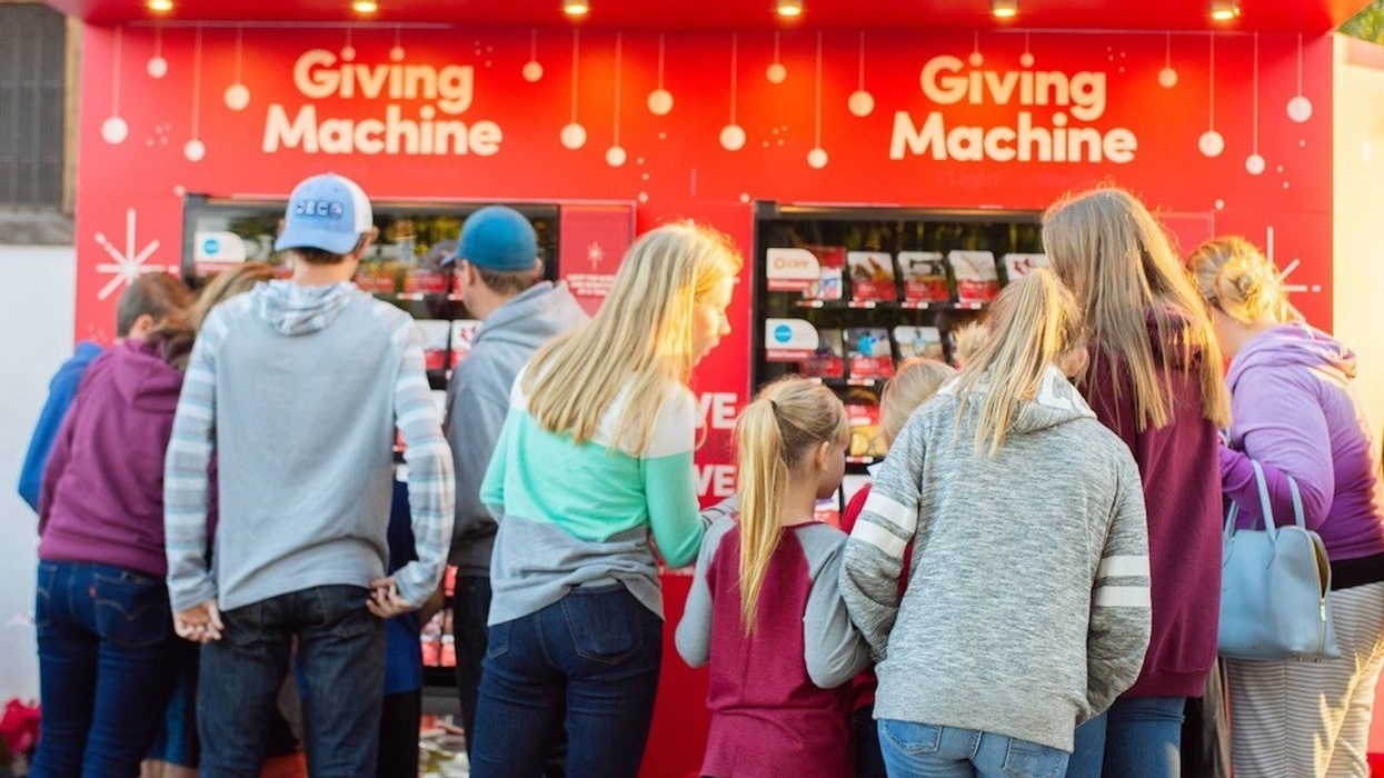 Light the World Giving Machine