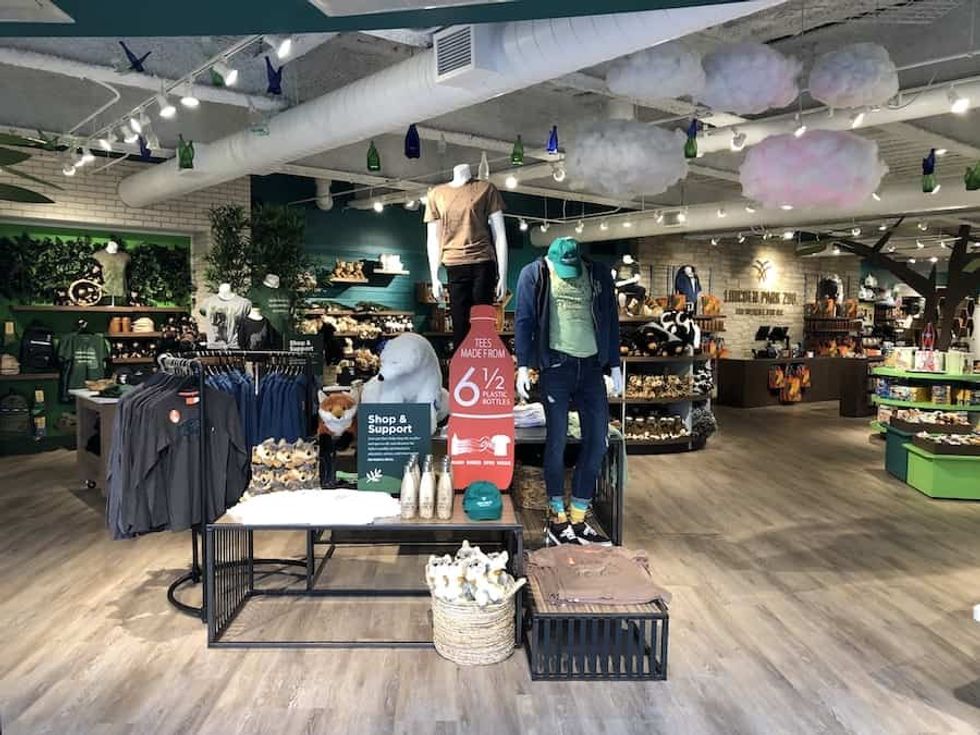 Lincoln Park Zoo Gift Shop - tshirts made from recycled plastic bottles