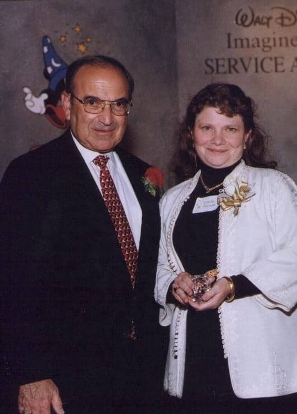 linda alcorn marty sklar at 20 year service award