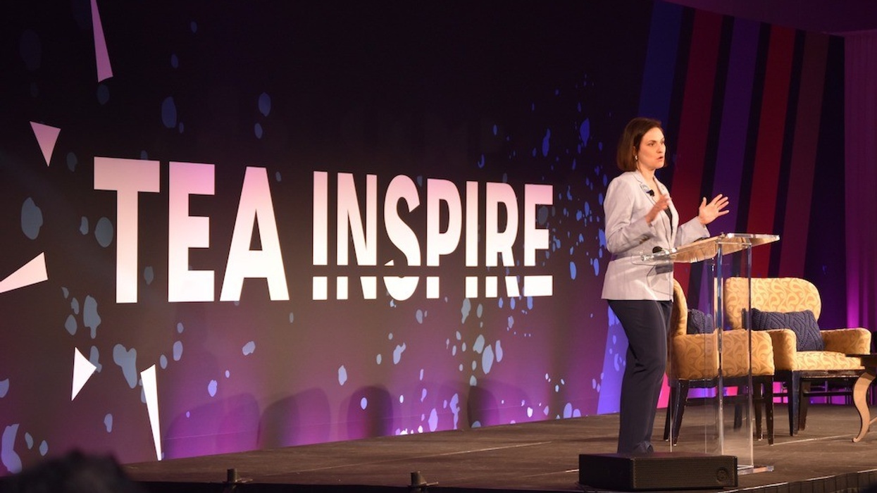 Lindsay Nelson speaking at TEA INSPIRE 2023