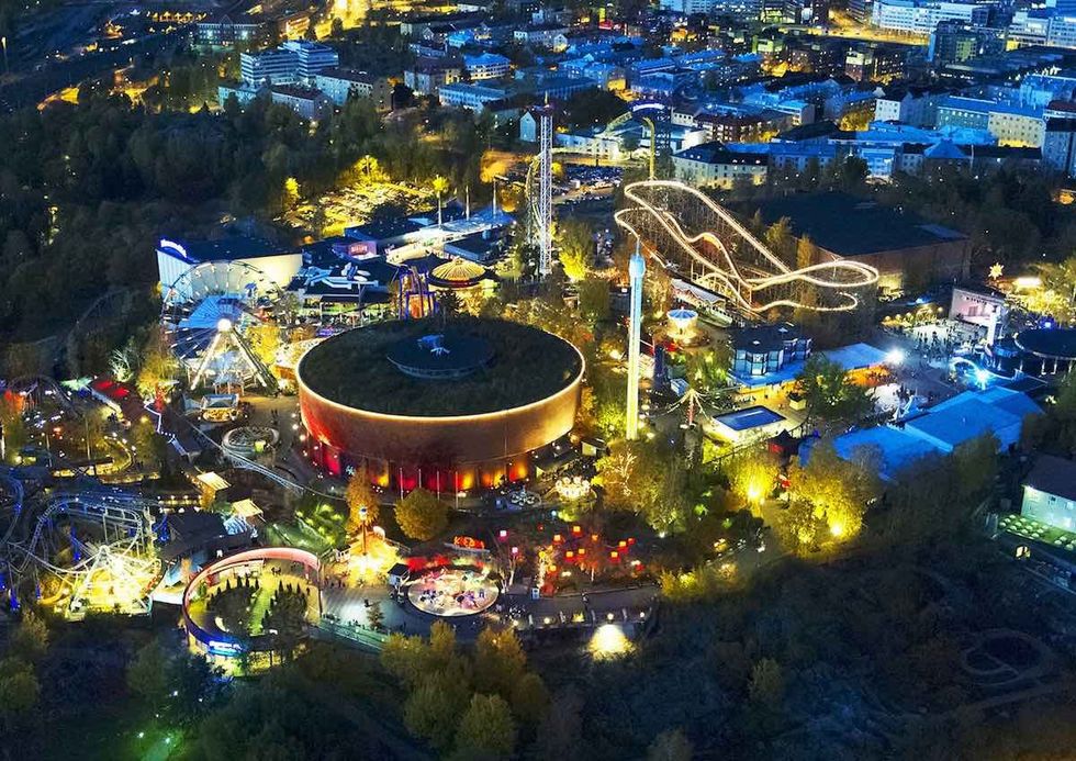 Linnanmäki sky overview finland helsinki