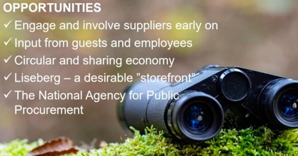 Liseberg slide on opportunities of responsible purchasing